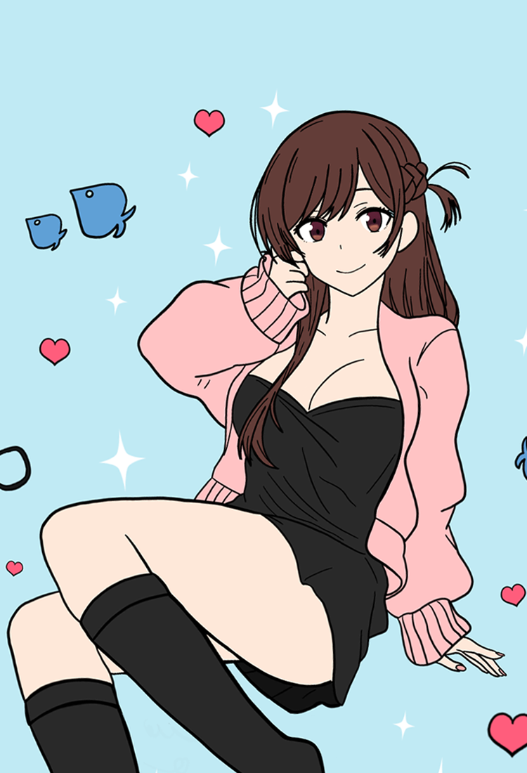 Girl looking at audience